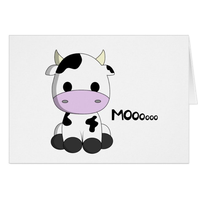 Cute baby cow cartoon kids (Front Horizontal)