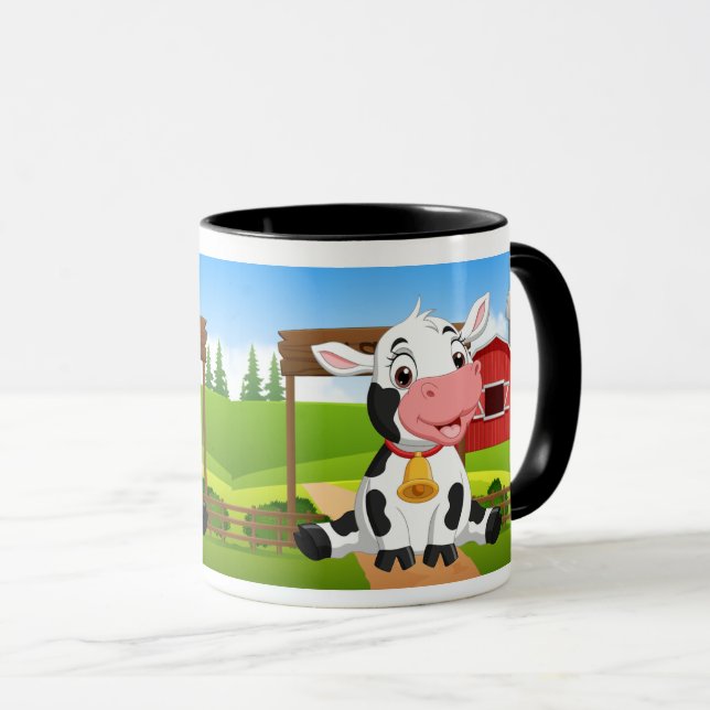 Cute Baby Cow  Mug (Front Right)