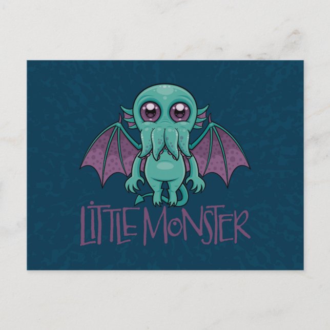 Cute Baby Cthulhu Little Monster Postcard (Front)