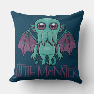 Cute Baby Cthulhu Little Monster Throw Pillow