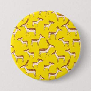 Cute Baby Deer and Family 3 Inch Round Button