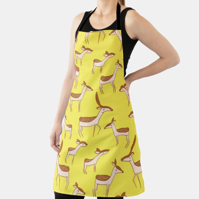 Cute Baby Deer and Family Apron (Insitu)