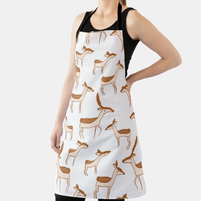 Cute Baby Deer and Family Apron (Insitu)