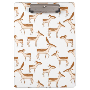 Cute Baby Deer and Family Clipboard