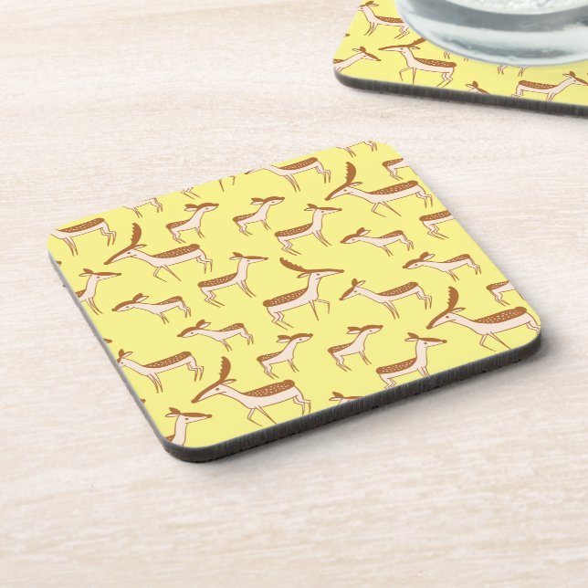Cute Baby Deer and Family Coaster (Left Side)