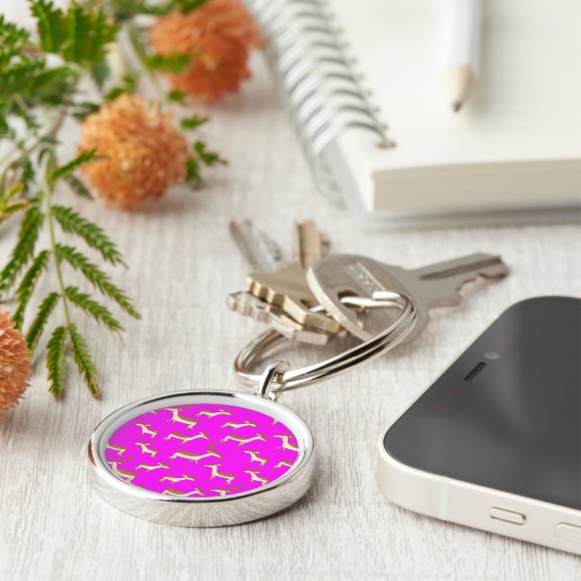 Cute Baby Deer and Family Keychain (Side)