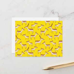 Cute Baby Deer and Family Postcard