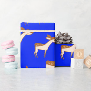 Cute Baby Deer and Family Wrapping Paper