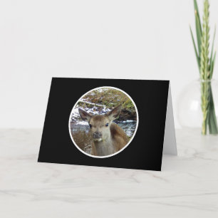 Cute Baby Deer Greetings Card Add Text