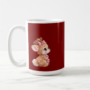 Cute Baby Deer Miss You – Adorable Woodland Fawn Coffee Mug