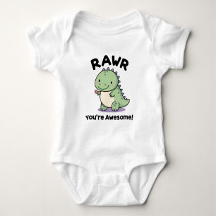 Cute Baby Dinosaur Bodysuit