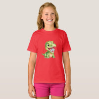 Cute baby Dinosaur eat skeleton mummy Halloween