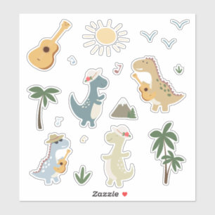 Cute Baby Dinosaur Set Kids Cartoon Colorful Fun