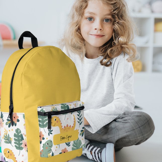 Cute Baby Dinosaurs Custom Kids'  Printed Backpack (Creator Uploaded)