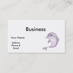 cute baby dolphin business card