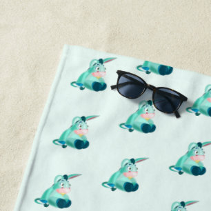 Cute Baby Donkey Beach Towel