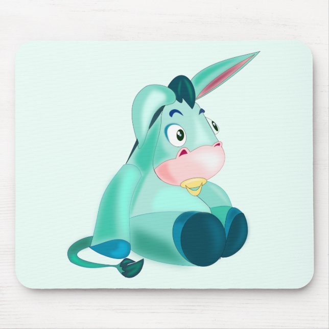 Cute Baby Donkey Mouse Pad (Front)