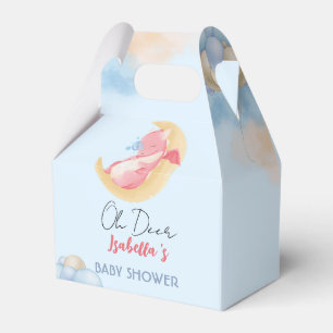 Cute baby dragon dinosaur Balloon baby shower Favor Box