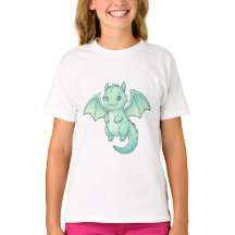 Cute Baby Dragon Kids T-Shirt – Adorable Cartoon F