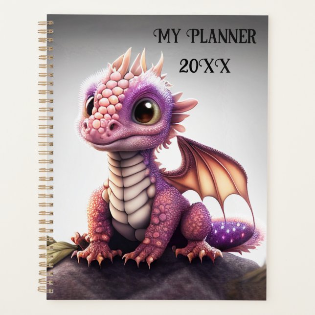 Cute Baby Dragon  Planner (Front)