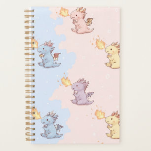 Cute Baby Dragon Planner Kawaii Fire Breathing