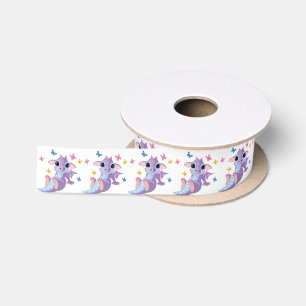 Cute Baby Dragon Satin Ribbon