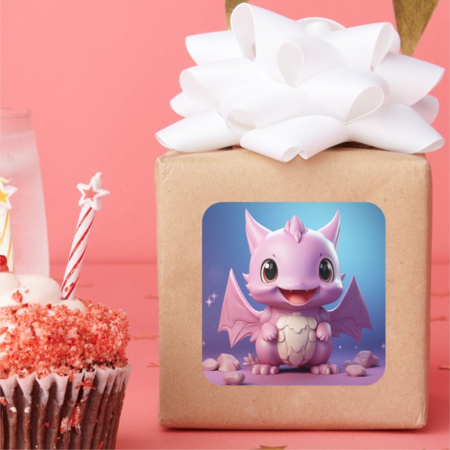 Cute baby dragon sticker (Party)