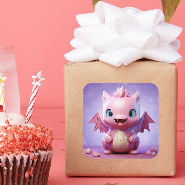 Cute baby dragon sticker (Party)