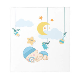 Cute Baby Dreaming Notepad