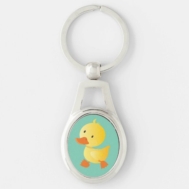 Cute Baby Duck Keychain (Front)