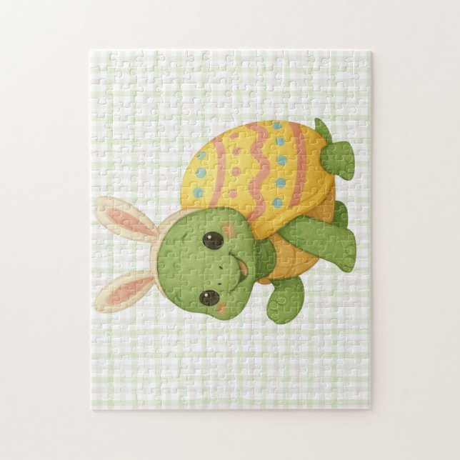 Cute baby Easter/Spring Turtle Jigsaw Puzzle (Vertical)
