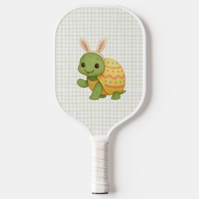 Cute baby Easter/Spring Turtle Pickleball Paddle (Front)