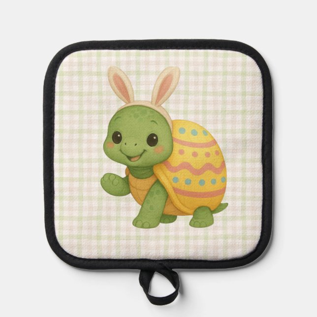 Cute baby Easter/Spring Turtle Pot Holder (Front)