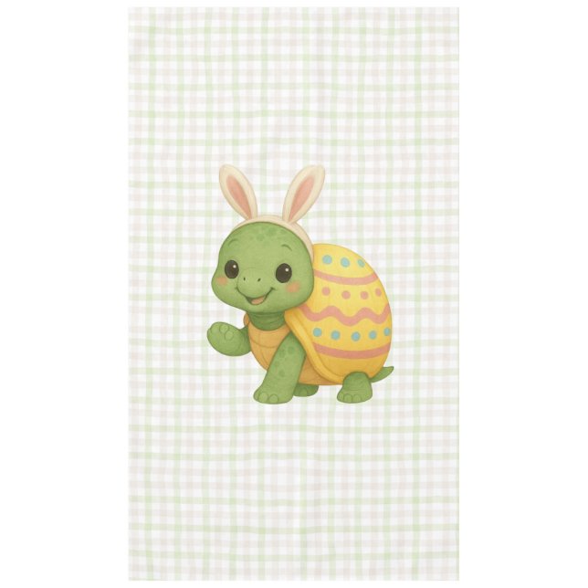 Cute baby Easter/Spring Turtle Tablecloth (Front)