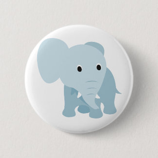 Cute Baby Elephant 2 Inch Round Button