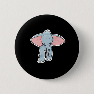 cute baby elephant 2 inch round button