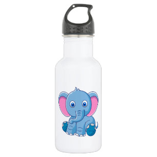 Cute Baby Elephant  532 Ml Water Bottle