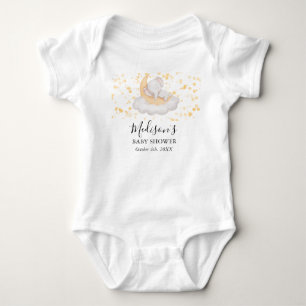 Cute Baby Elephant Baby Shower Party  Bodysuit