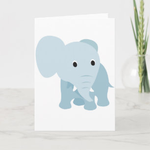 Cute Baby Elephant Card