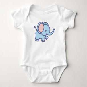 Cute Baby Elephant Cartoon-47767 Bodysuit