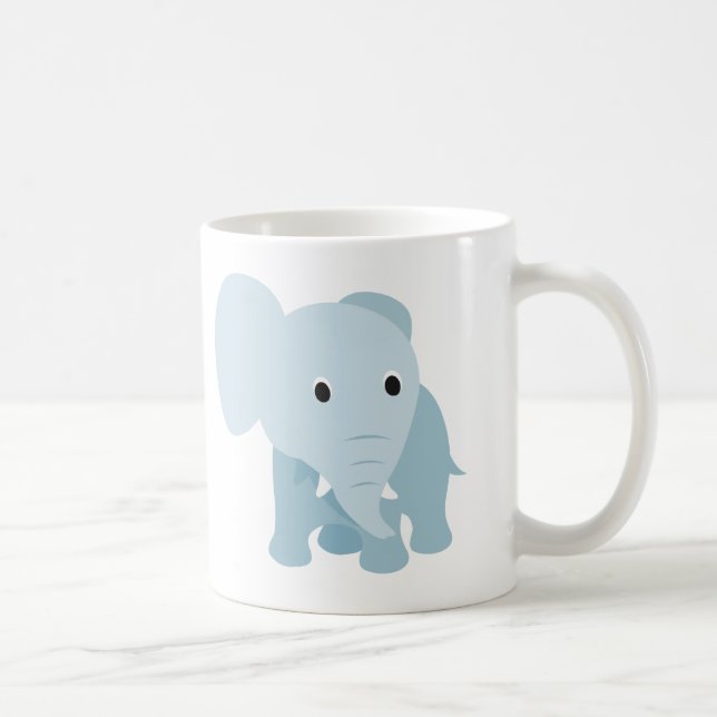 Cute Baby Elephant Coffee Mug (Right)