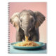 Cute Baby Elephant Eating Spaghetti