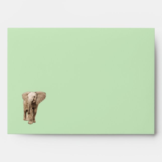 Cute Baby Elephant Envelopes (Front)