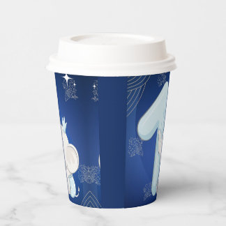 Cute Baby Elephant First Birthday Paper Cups