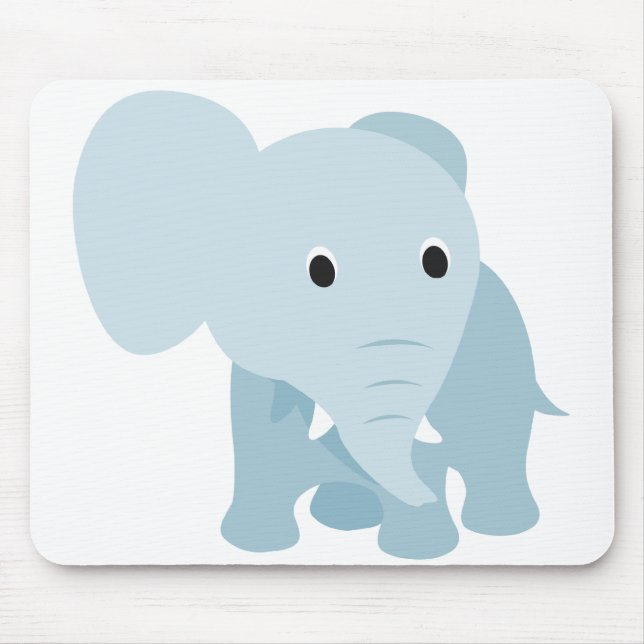 Cute Baby Elephant Mouse Pad (Front)