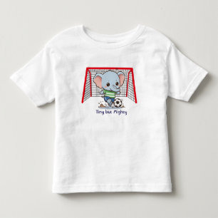 Cute Baby Elephant Playing Soccer Toddler T-shirt