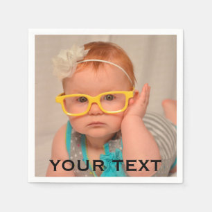 Cute Baby Family Photo Napkin