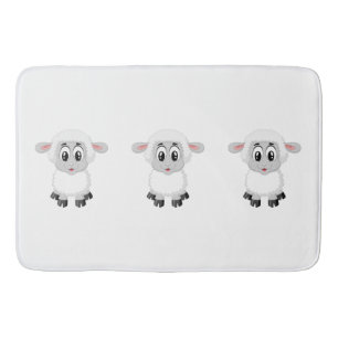Cute Baby Farm Lamb Bath Mat