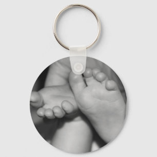 Cute Baby Feet Keychain