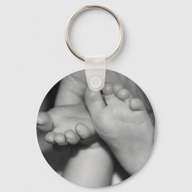 Cute Baby Feet Keychain (Front)